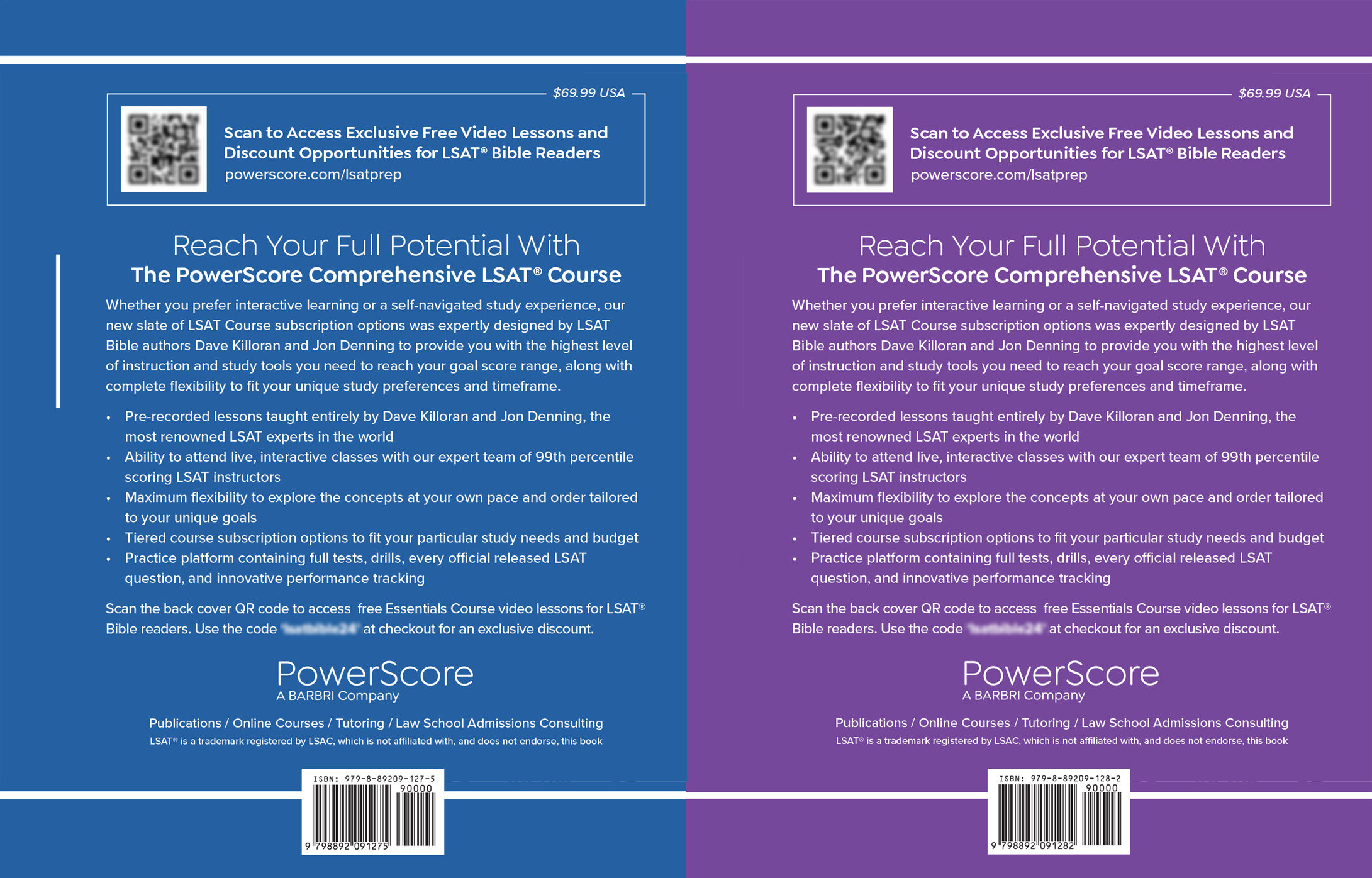 The PowerScore 2024-2025 LSAT Bible Duology