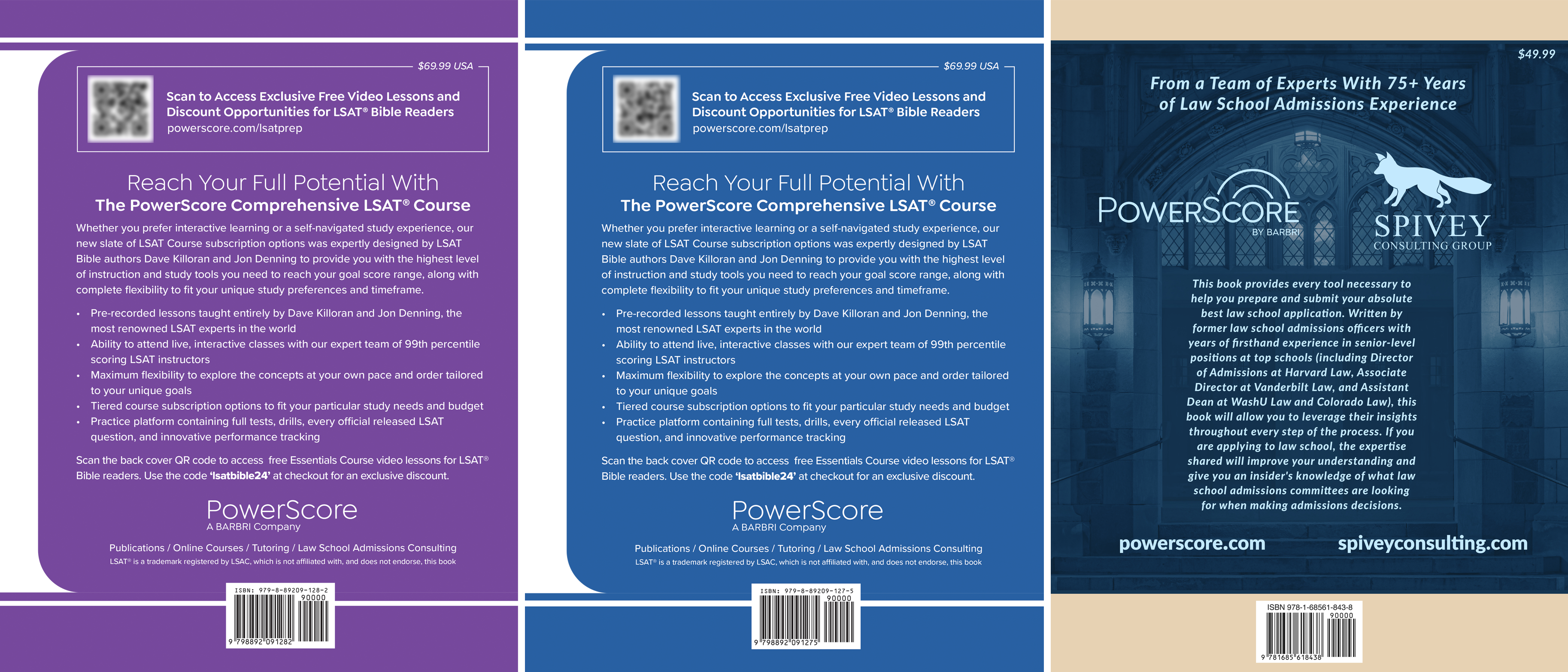 The PowerScore 2024-2025 LSAT Bible Trilogy